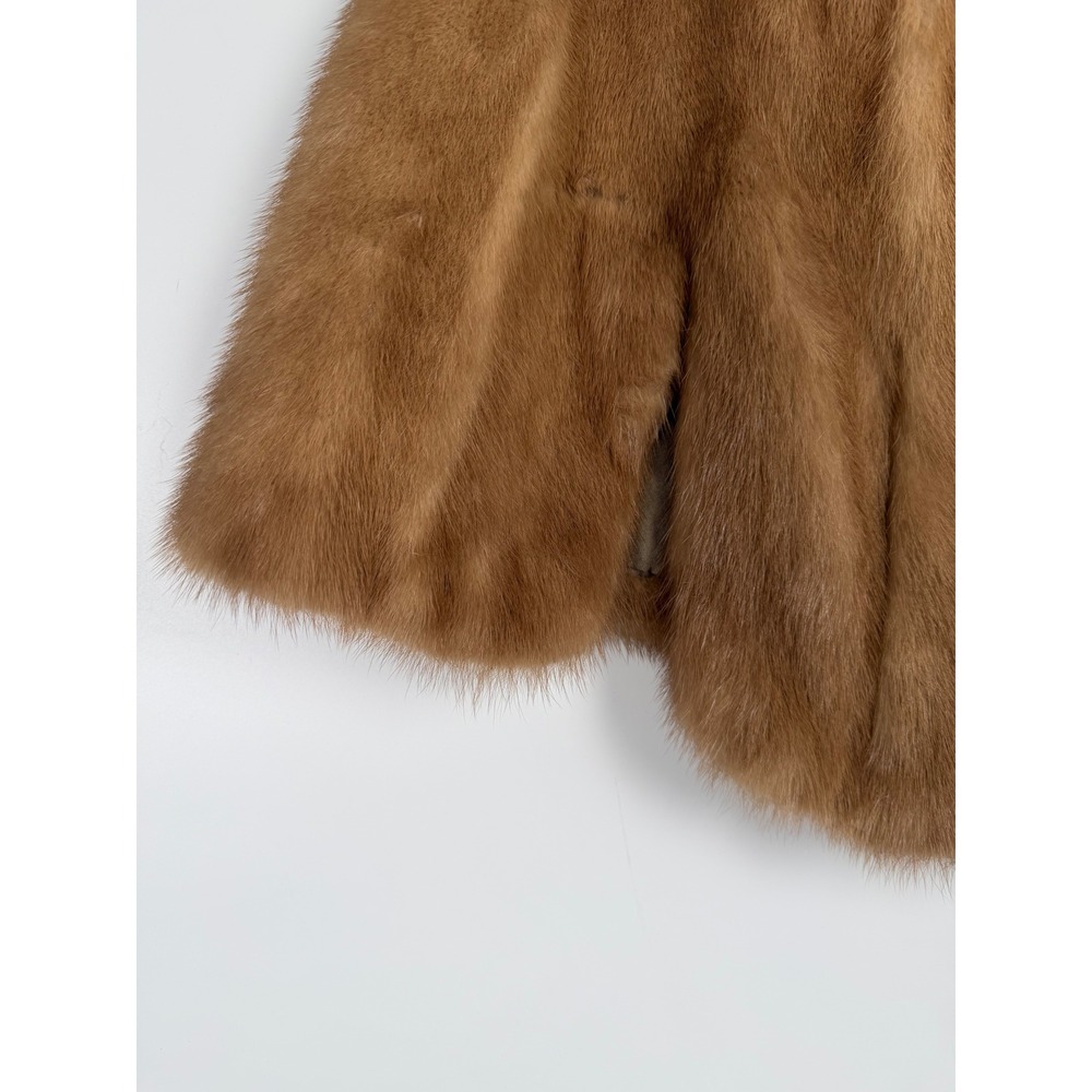 Vintage Cain Sloan Nashville Custom Mink Mobwife Old Hollywood Glamour Caplet - Picture 10 of 11